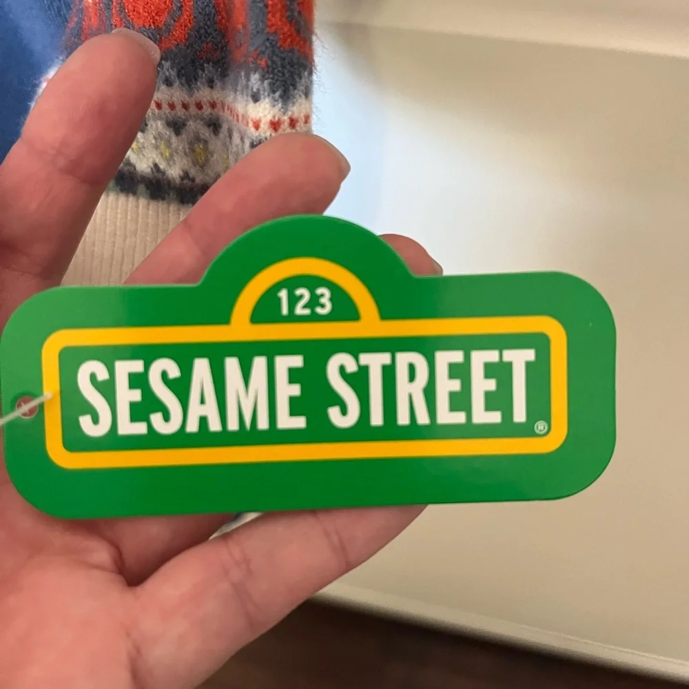 Sesame Street Super Soft Sweater and Joggers Elmo Big Bird Cookie Monster Oscar